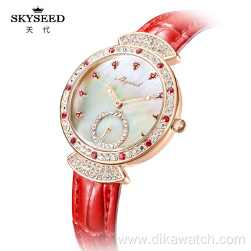 SKYSEED watch ladies watch with diamond waterproof quartz